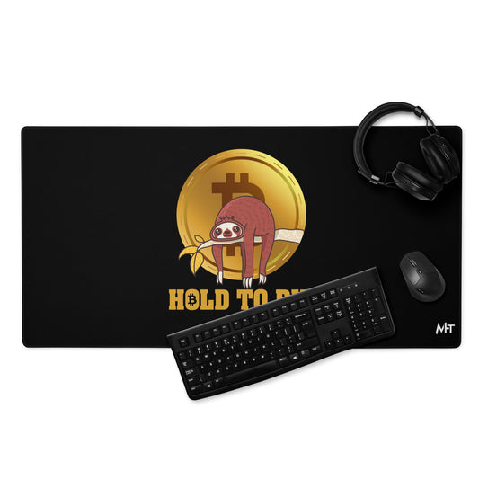Bitcoin: Hold to Die - Desk Mat by DarkByteGear