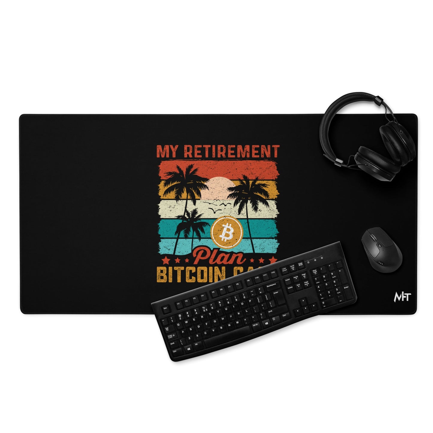 My Retirement Plan: Bitcoin Cash - Desk Mat by DarkByteGear