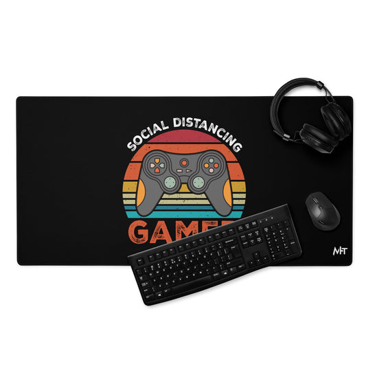 Social Distancing Gamer - Desk Mat by DarkByteGear