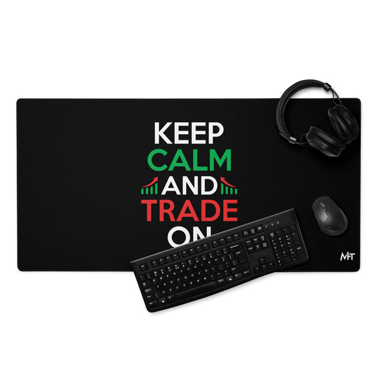 Keep Calm and Trade On - Desk Mat by DarkByteGear