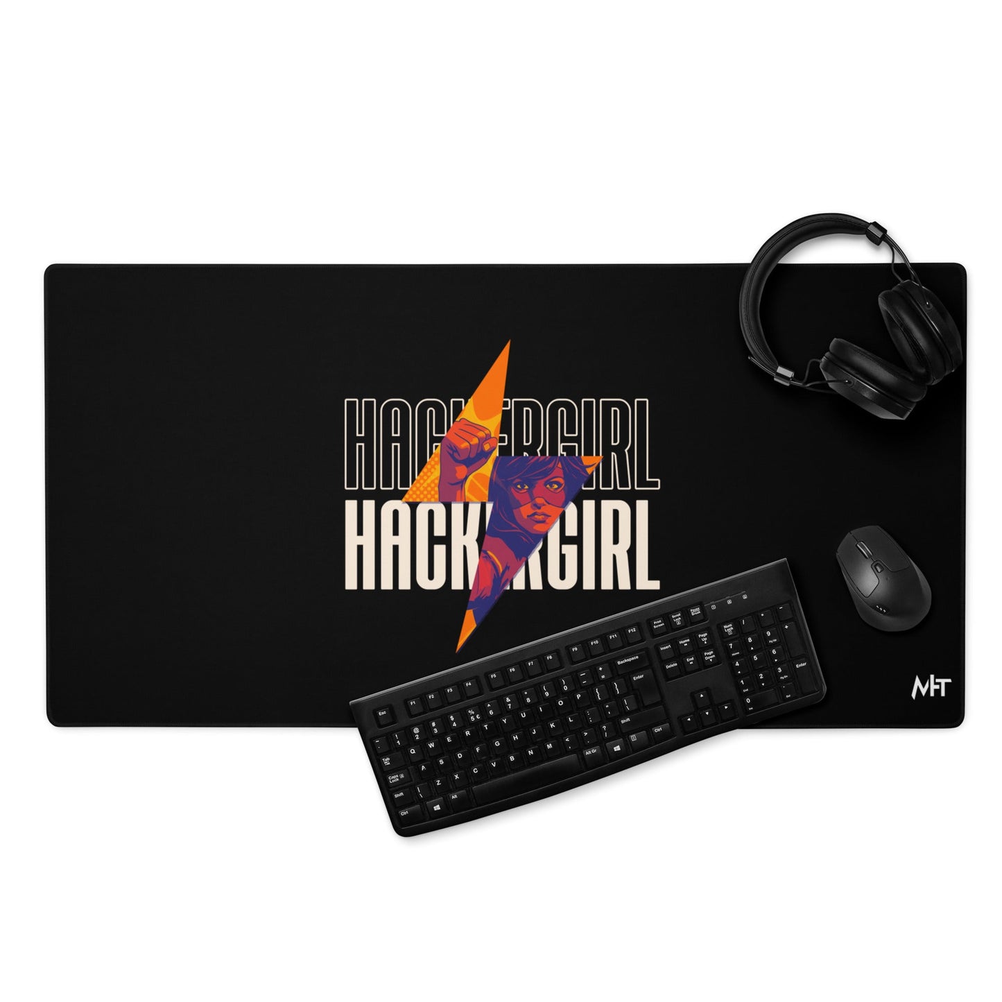 Hacker Girl V1 - Desk Mat by DarkByteGear