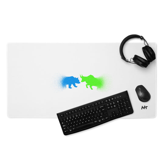 Bearish And Bullish (DB) in Light color - Desk Mat by DarkByteGear
