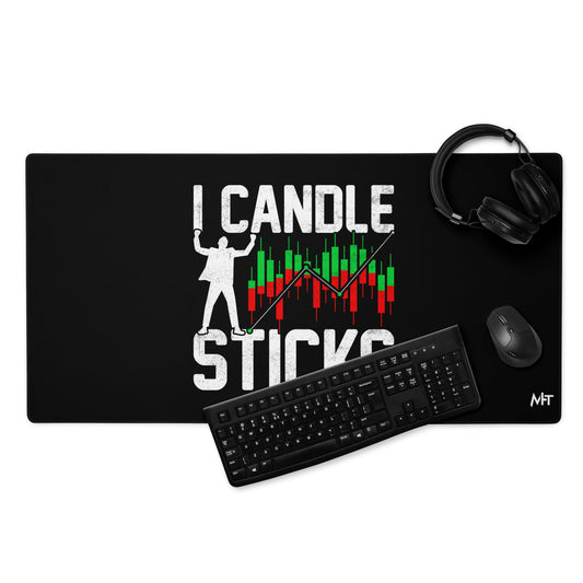 I Candle Stick - Desk Mat by DarkByteGear