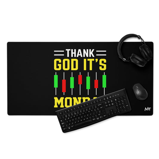 Thank God! It's Monday - Desk Mat by DarkByteGear