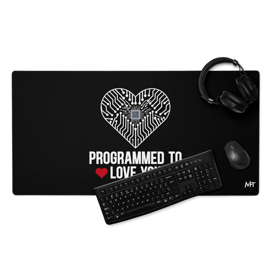 Programmed to Love you - Desk Mat by DarkByteGear