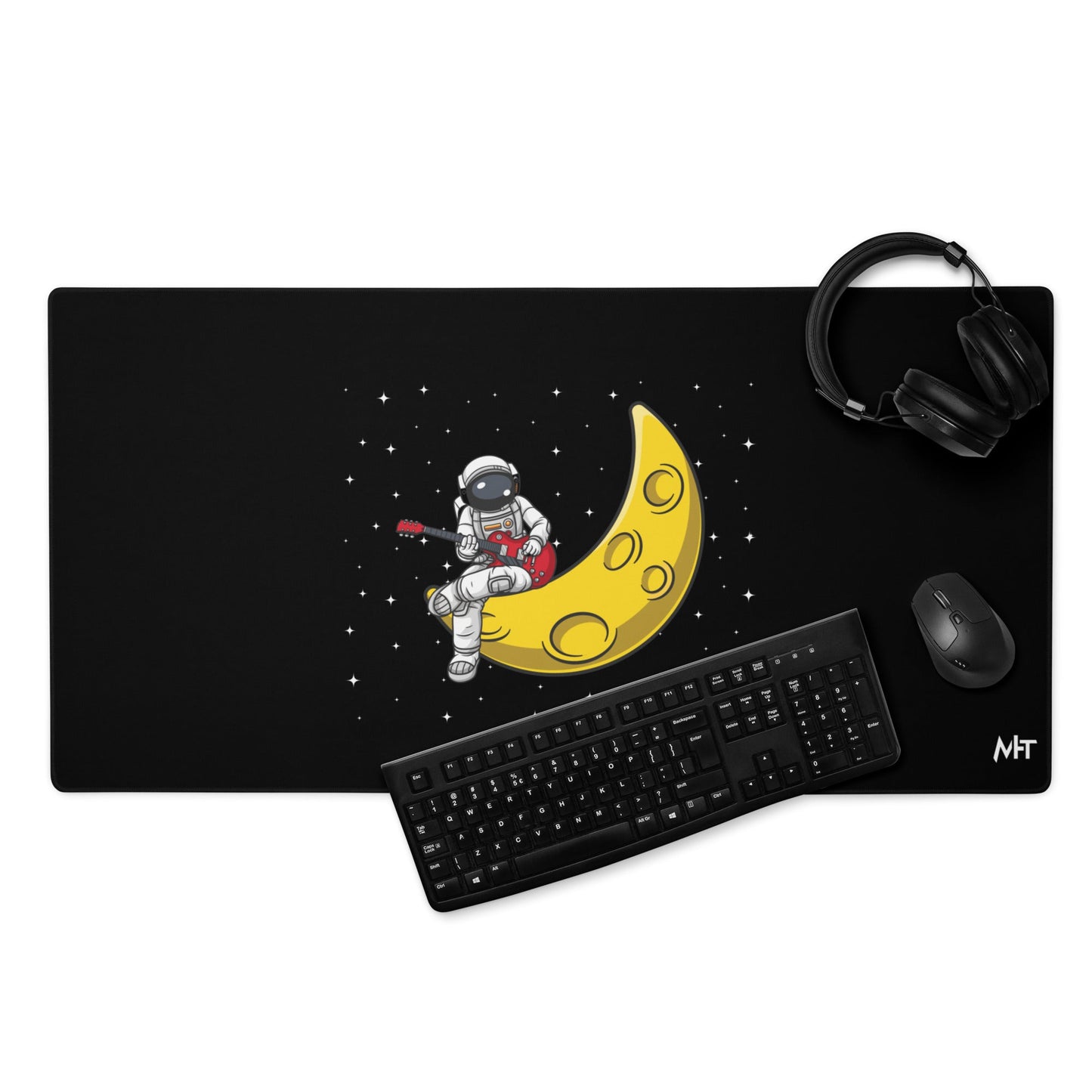 Astronaut Playing - Desk Mat by DarkByteGear