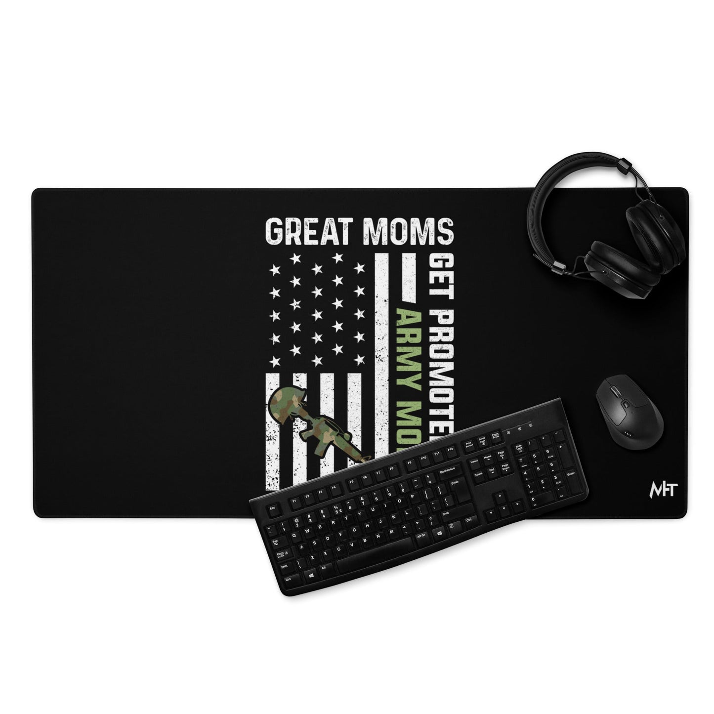 Army Moms, Great Moms promoted - Desk Mat by DarkByteGear
