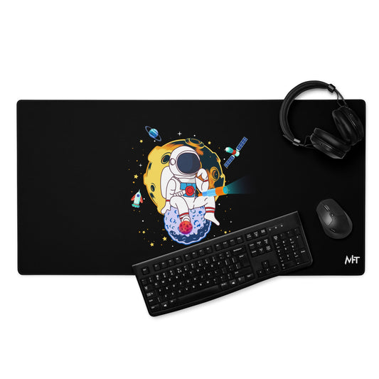 Astranaut catching stars - Desk Mat by DarkByteGear