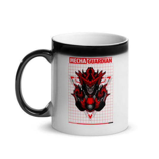 Red Mecha Guardian - Glossy Magic Mug by DarkByteGear