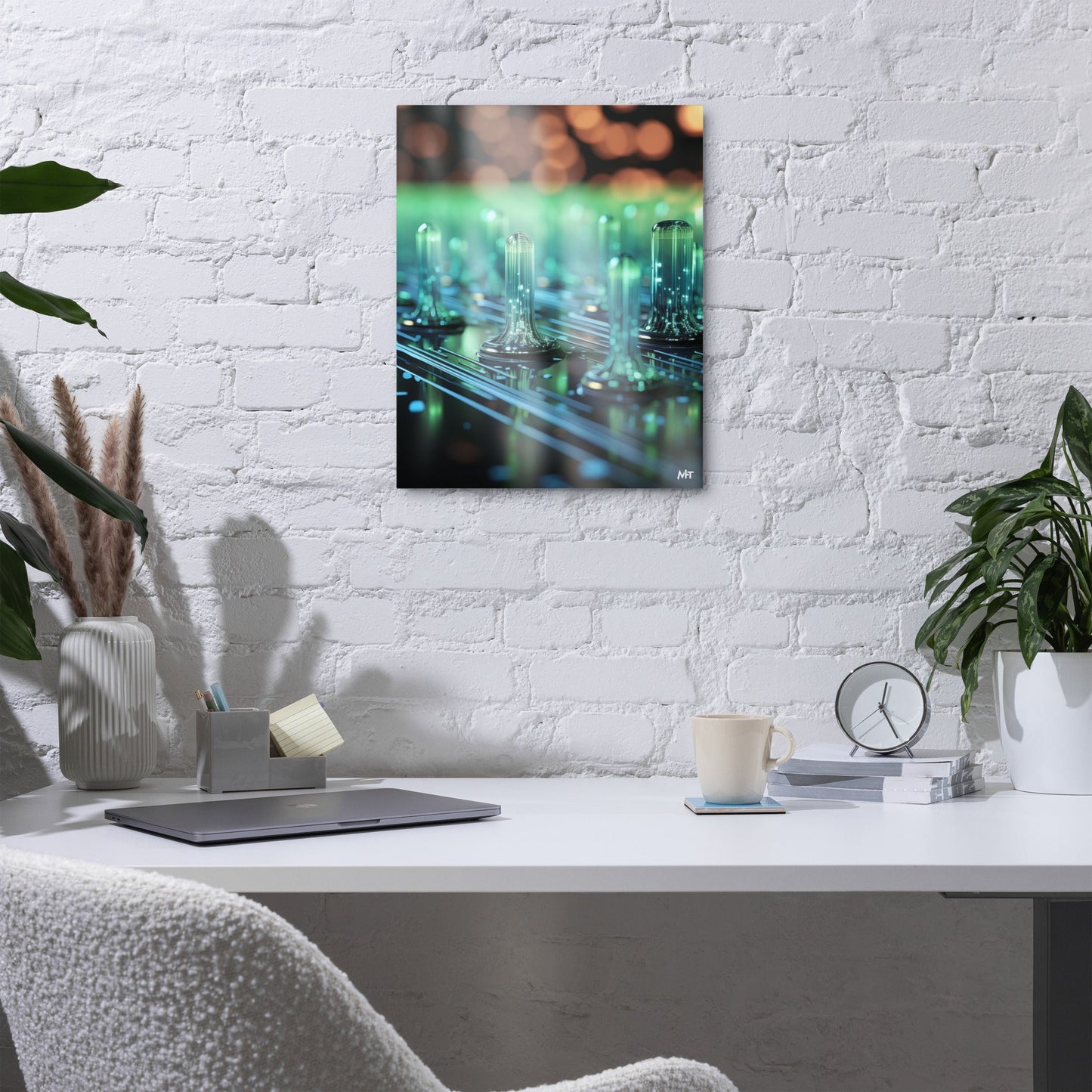 CyberTech Quantum GPU - Metal prints by DarkByteGear