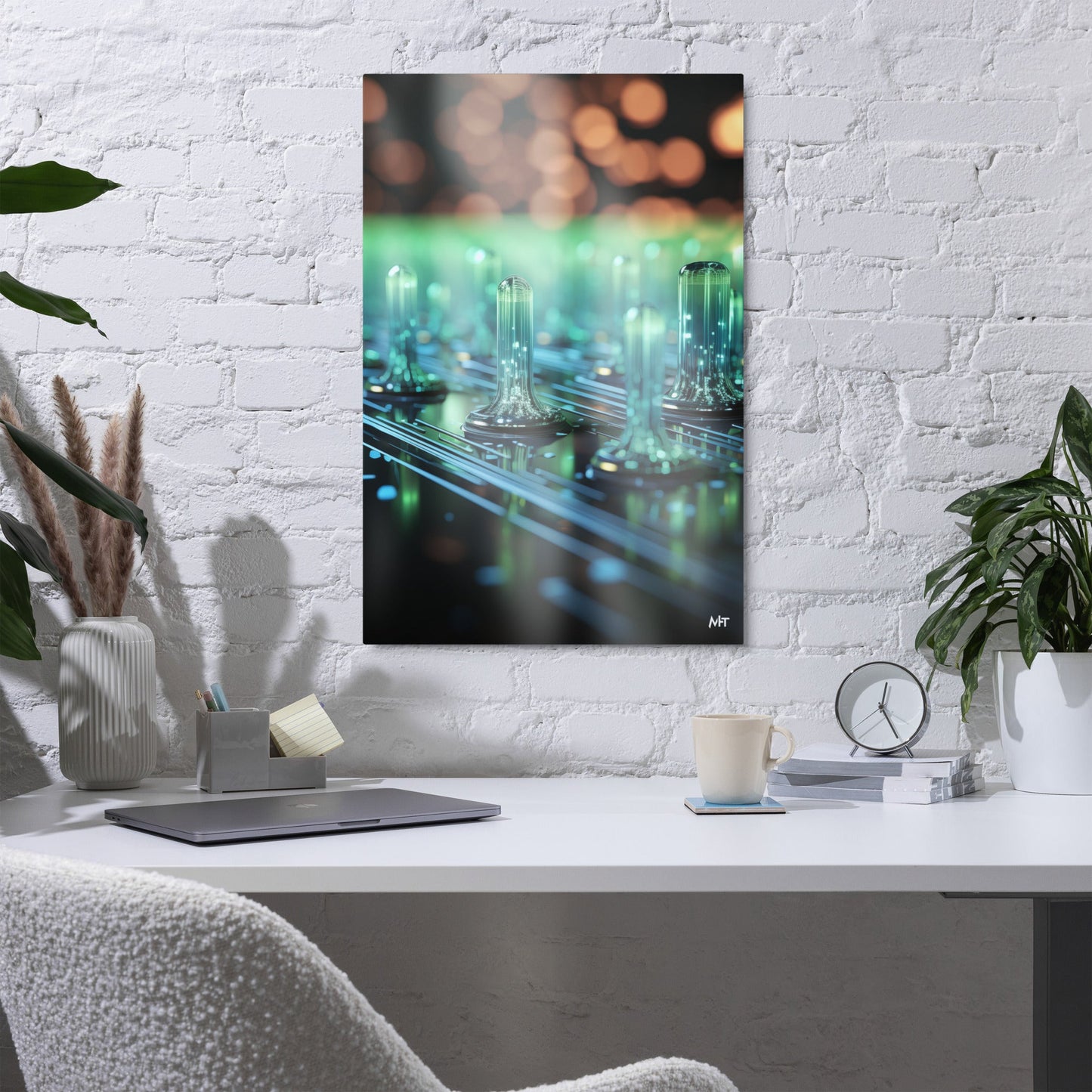 CyberTech Quantum GPU - Metal prints by DarkByteGear
