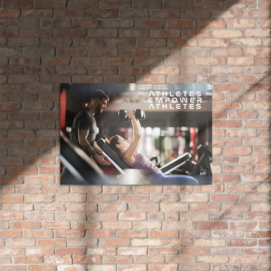 Athletes Empower Athletes - Metal prints by DarkByteGear