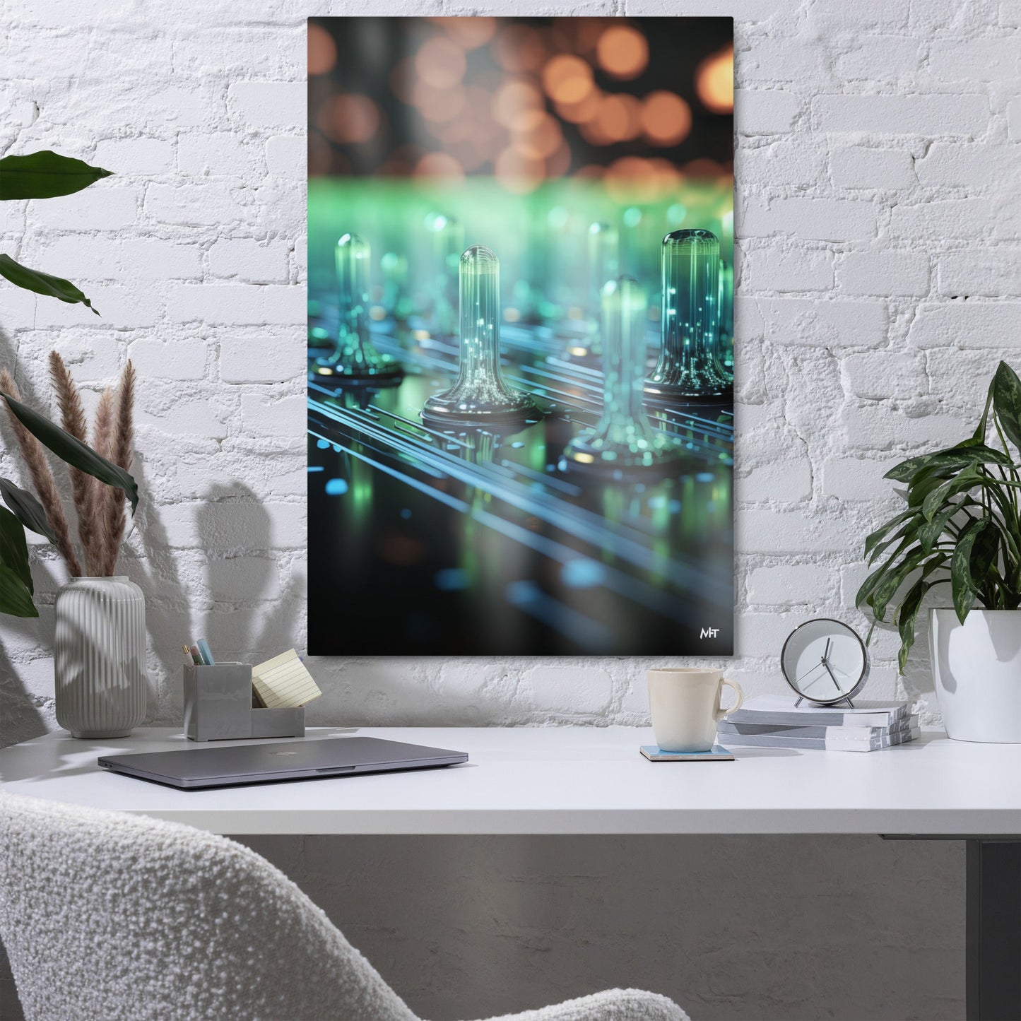 CyberTech Quantum GPU - Metal prints by DarkByteGear