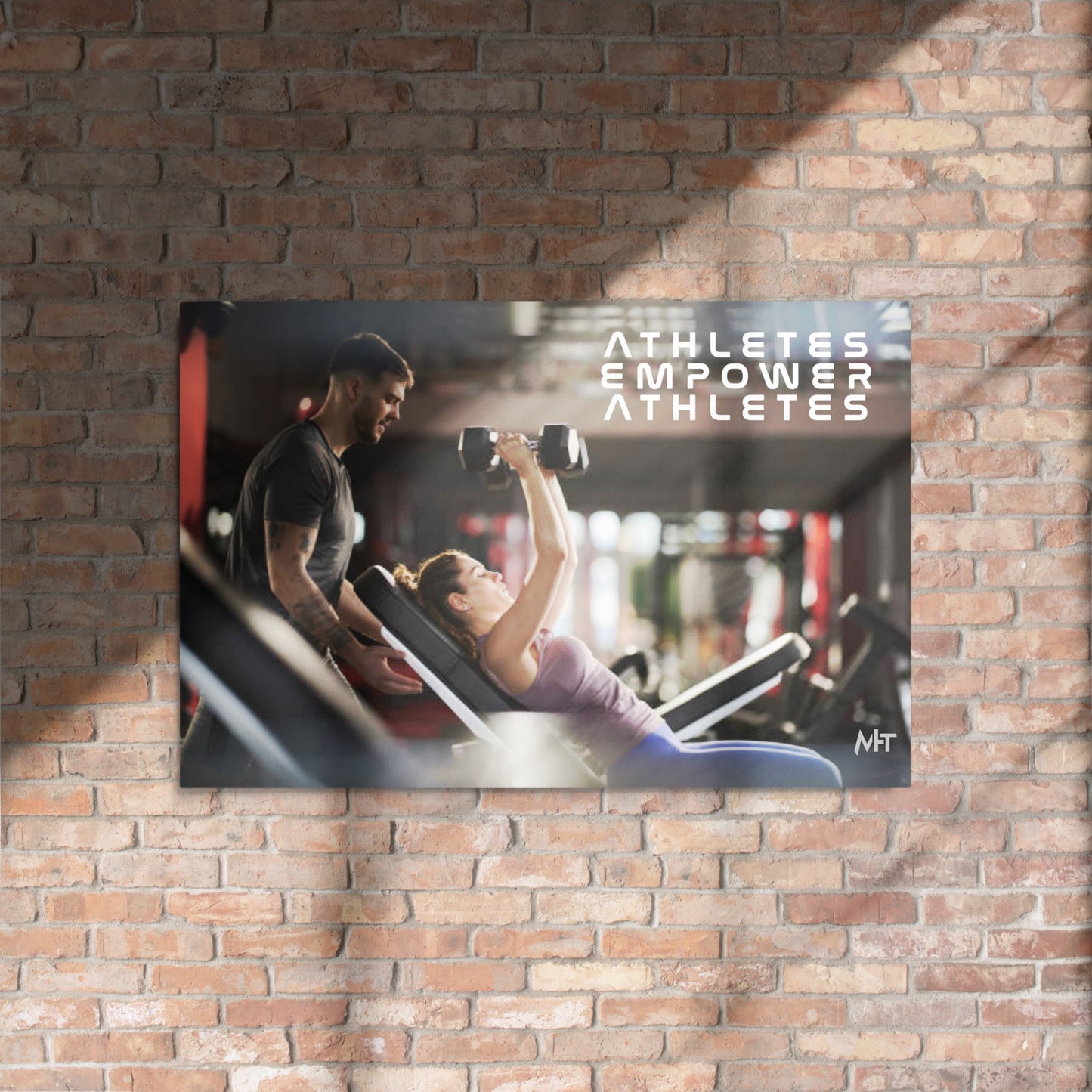 Athletes Empower Athletes - Metal prints by DarkByteGear