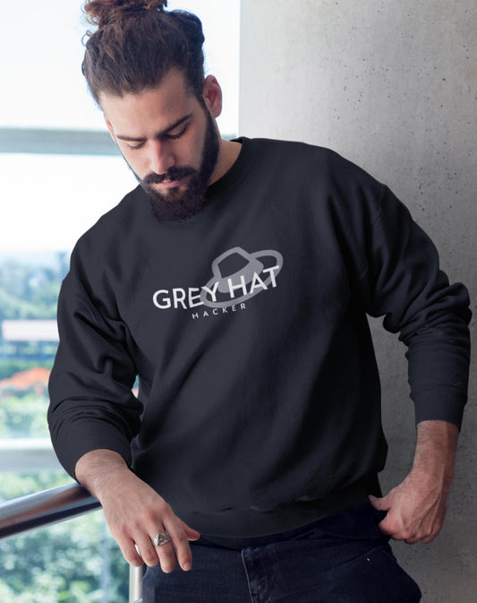 Grey Hat Hacker - Unisex Sweatshirt by DarkByteGear