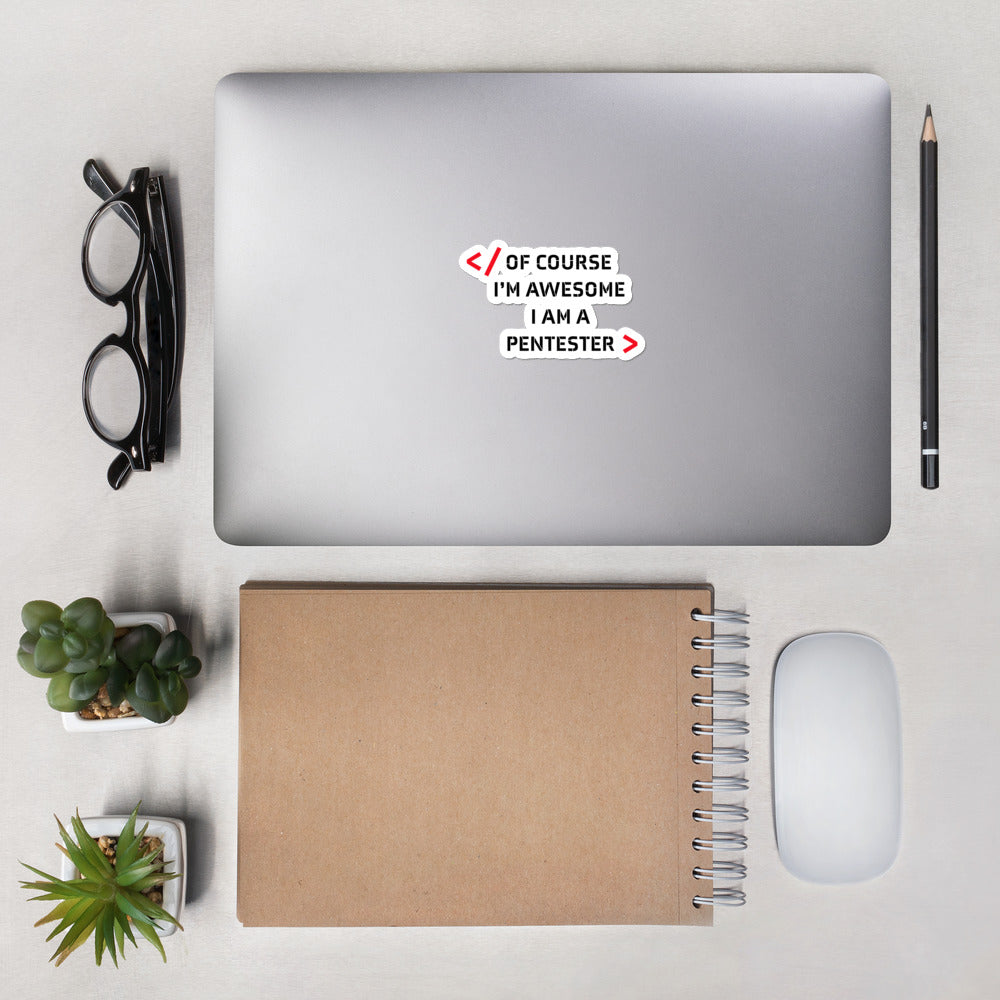 I am Pentester - Bubble-free stickers by DarkByteGear
