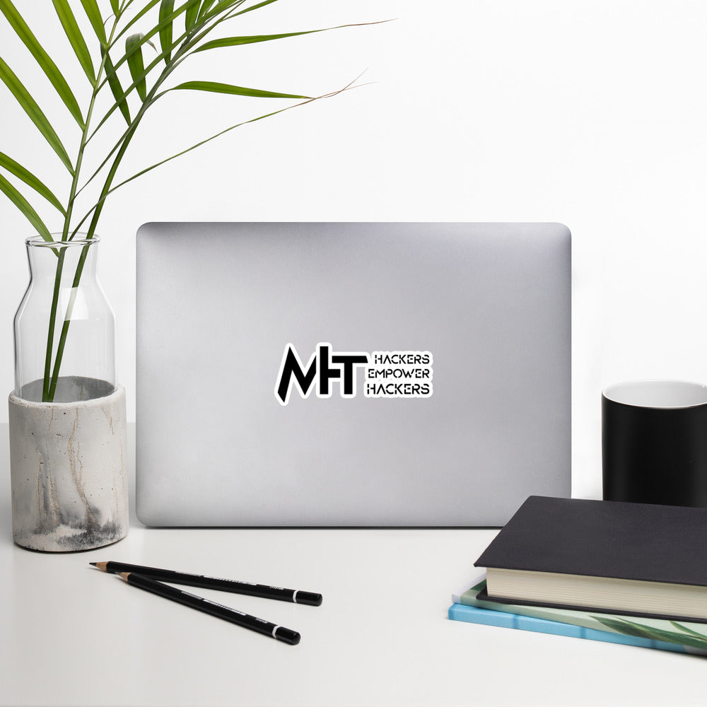 MHT - Hackers Empower Hackers - Bubble-free stickers by DarkByteGear