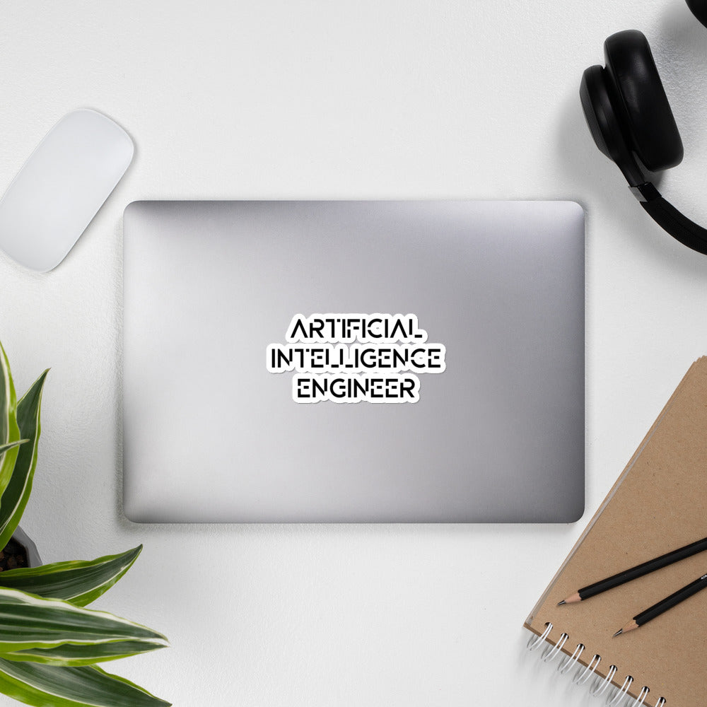 Artificial intelligence engineer - Bubble-free stickers by DarkByteGear