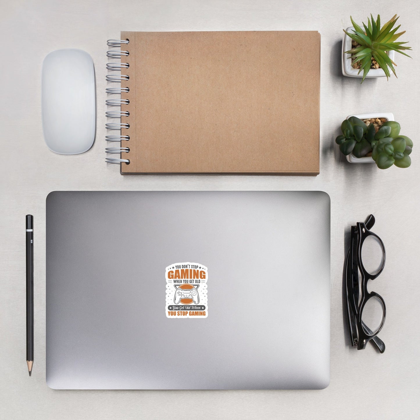 You don't Stop gaming, when you Get old, you Get old, when you Stop Gaming - Bubble-free stickers by DarkByteGear