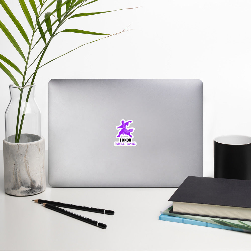I Know Purple Teaming - Bubble-free stickers by DarkByteGear