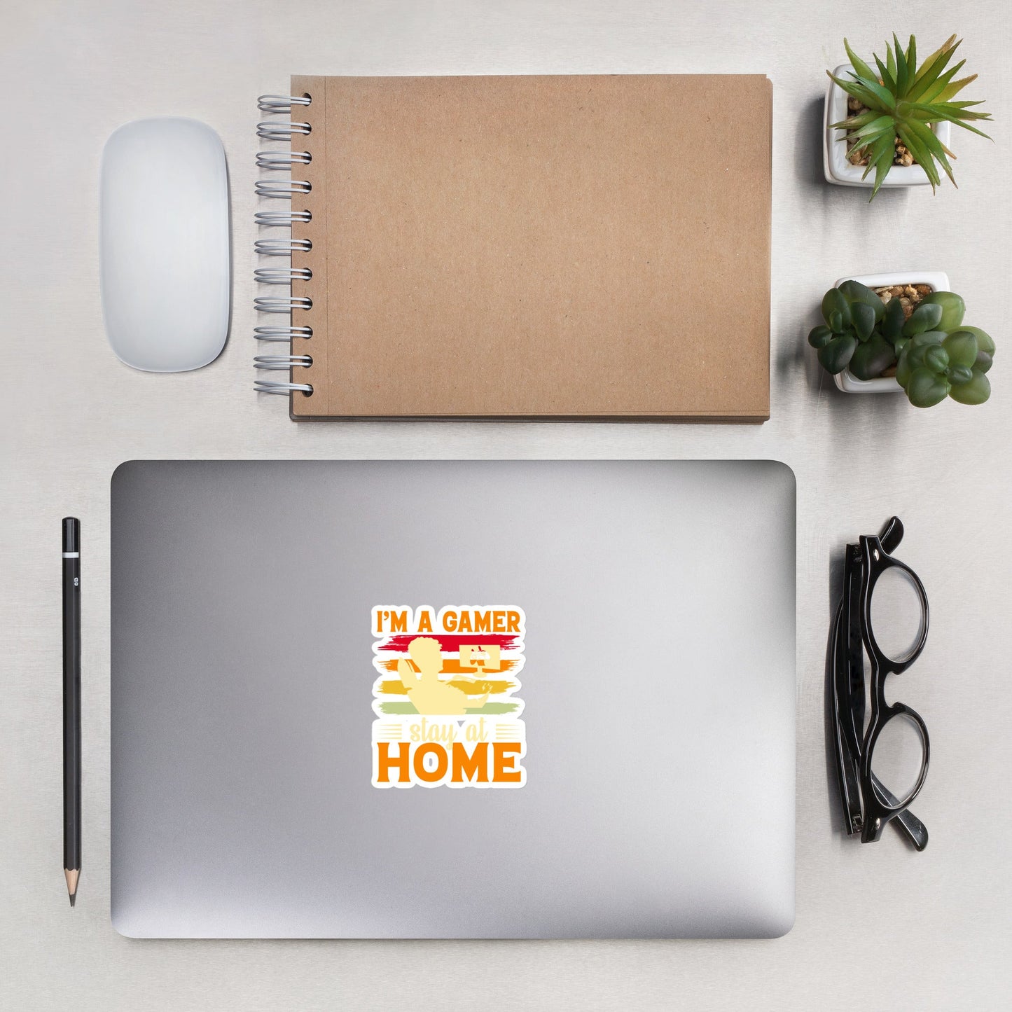 I am a Gamer Stay at Home - Bubble-free stickers by DarkByteGear