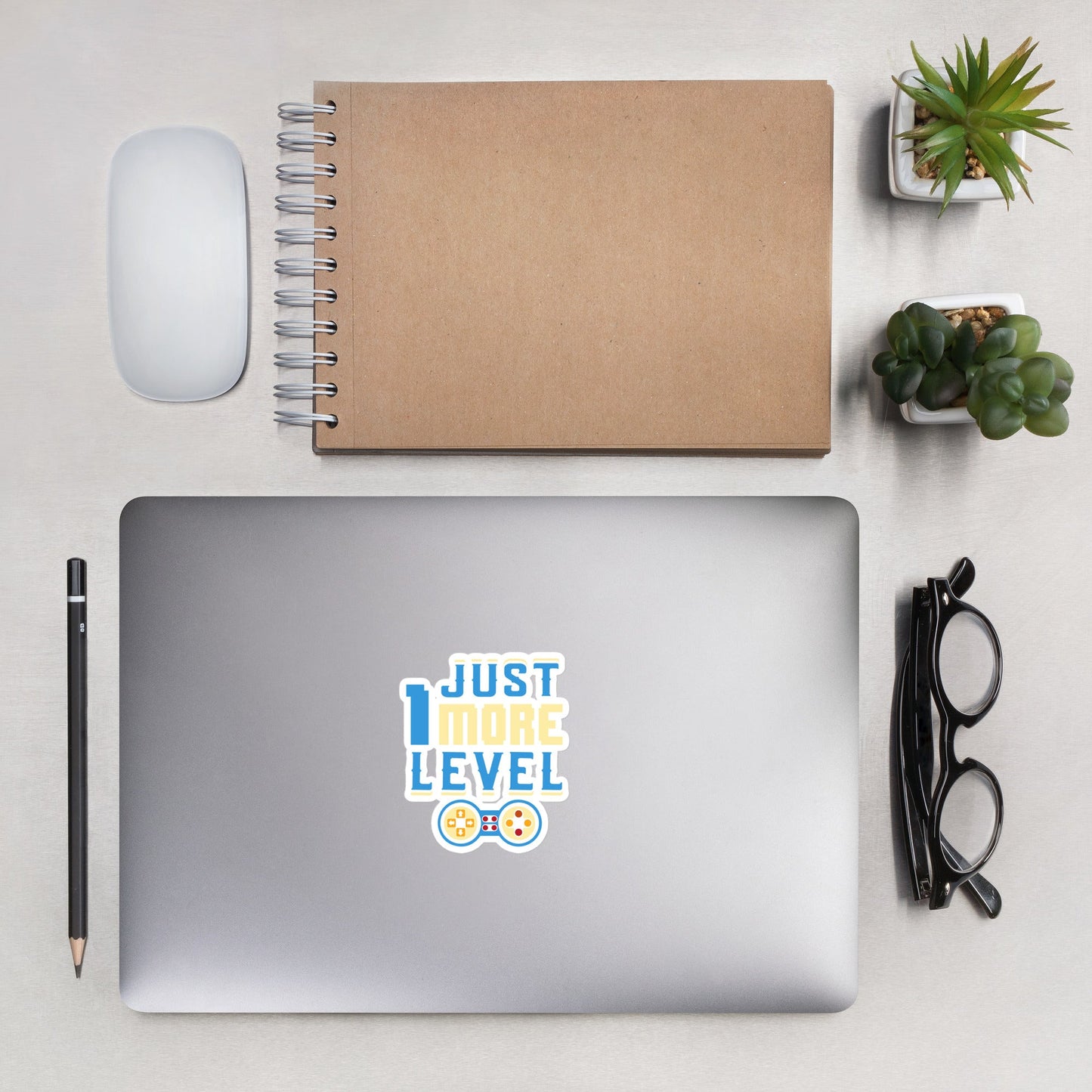 Just 1 More Level - Bubble-free stickers by DarkByteGear