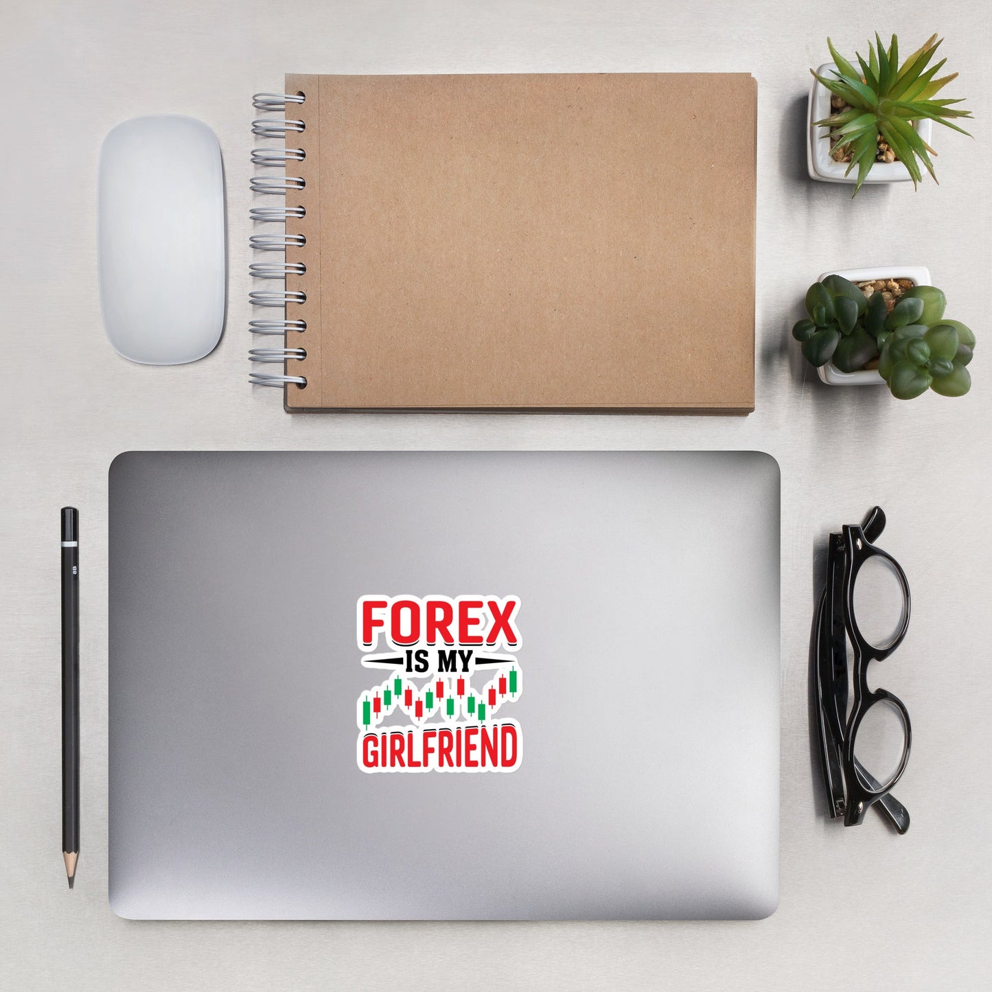 Forex is my Girlfriend - Bubble-free stickers by DarkByteGear