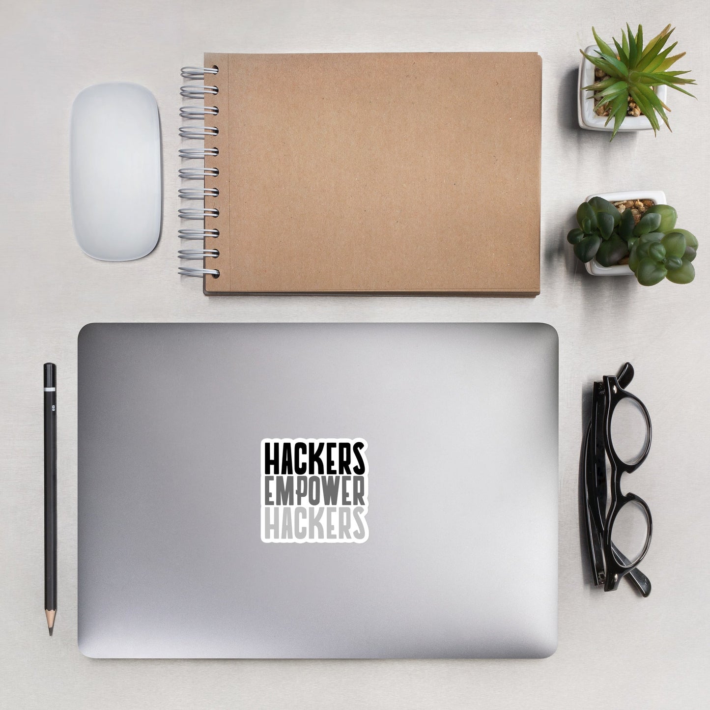 Hackers Empower Hackers - Bubble-free stickers by DarkByteGear