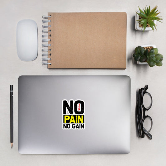 No Pain No Gain - Bubble-free stickers by DarkByteGear