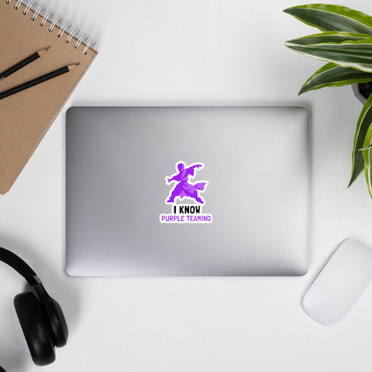 I Know Purple Teaming - Bubble-free stickers by DarkByteGear