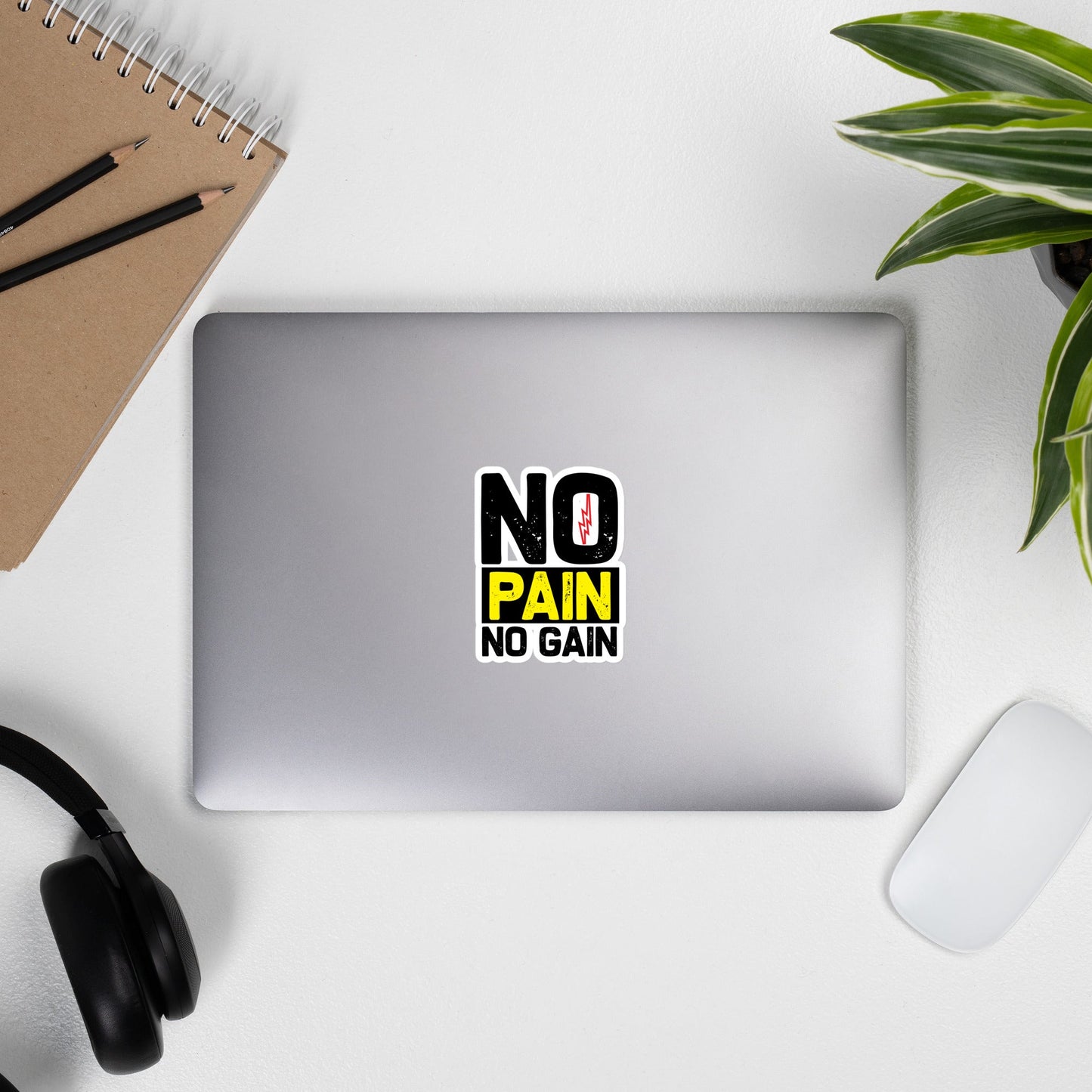 No Pain No Gain - Bubble-free stickers by DarkByteGear