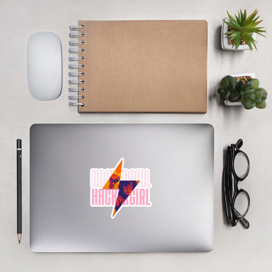 Hacker Girl V1 - Bubble-free stickers by DarkByteGear