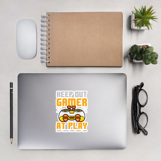 Keep Out Gamer At Play Rima 7 - Bubble-free stickers by DarkByteGear