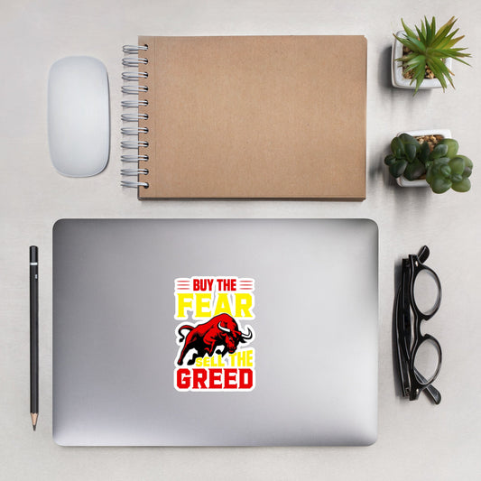 Buy the Fear; Sell the Greed V1 - Bubble-free stickers by DarkByteGear