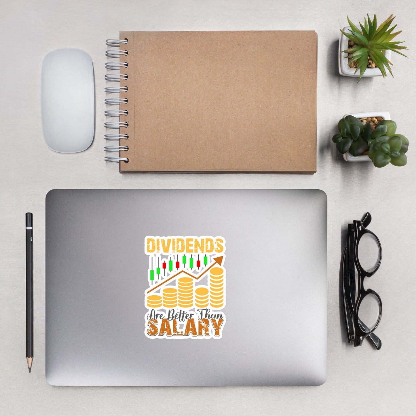 Dividends are Better than Salary - Bubble-free stickers by DarkByteGear