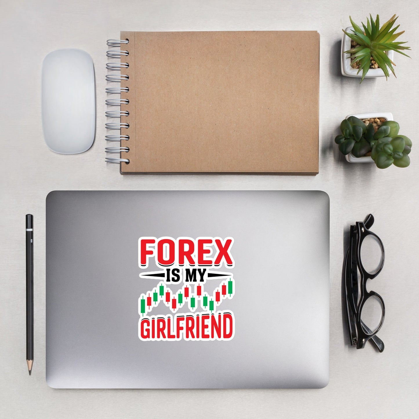 Forex is my Girlfriend - Bubble-free stickers by DarkByteGear