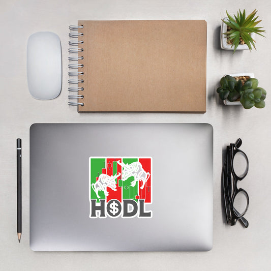 HODL - Bubble-free stickers by DarkByteGear