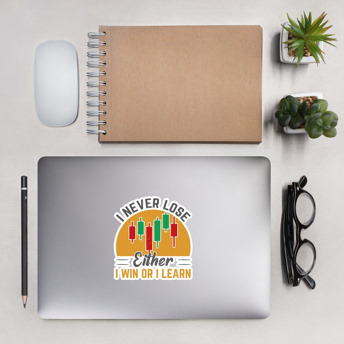I never Lose: Either I win or I learn V1 - Bubble-free stickers by DarkByteGear