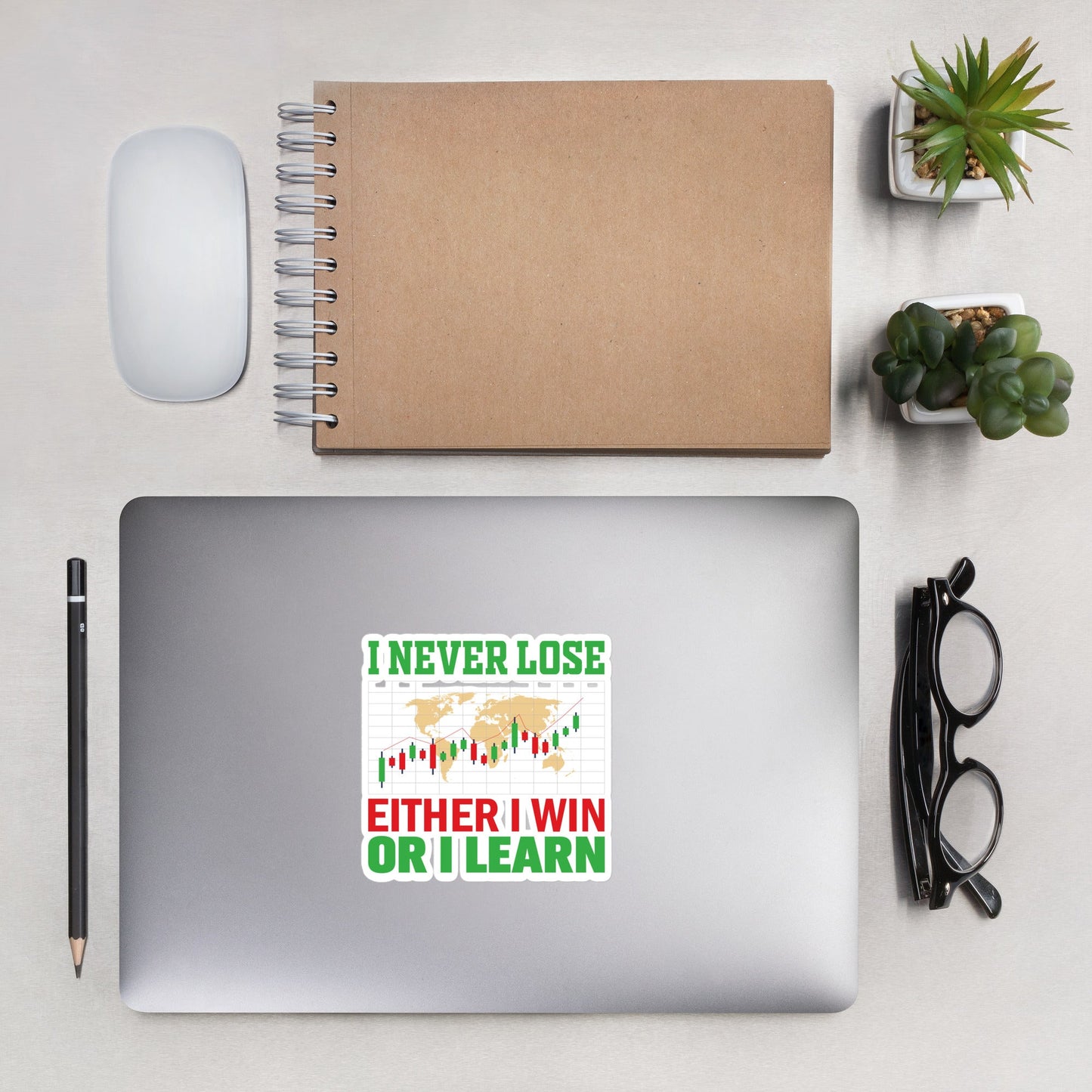 I never Lose: Either I win or I learn V2 - Bubble-free stickers by DarkByteGear