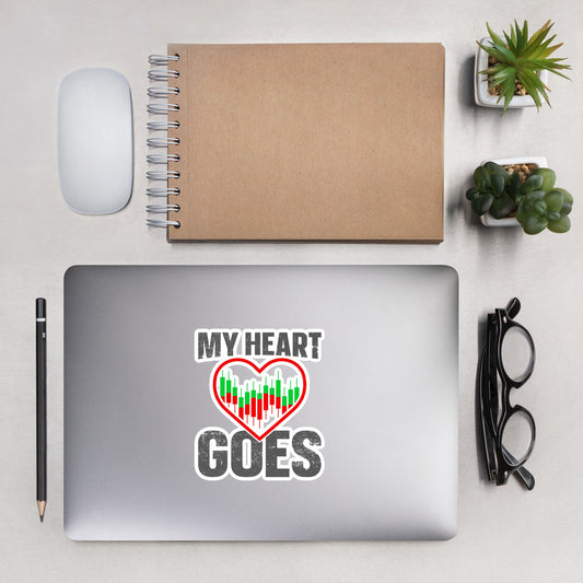 My Heart Goes - Bubble-free stickers by DarkByteGear