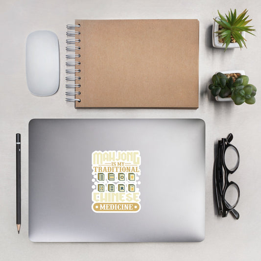 Mahjong is my Traditional Chinese Medicine - Bubble-free stickers by DarkByteGear