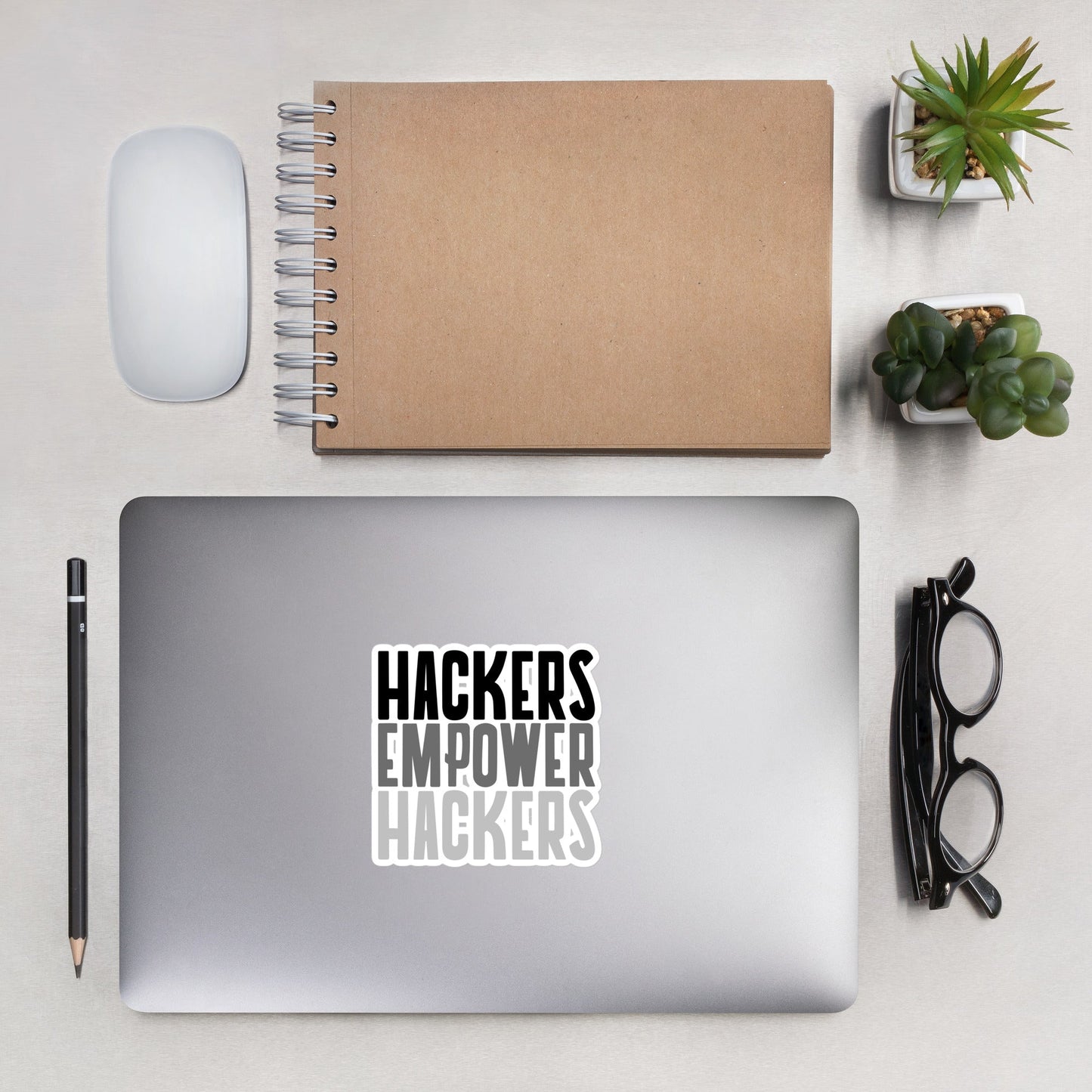Hackers Empower Hackers - Bubble-free stickers by DarkByteGear