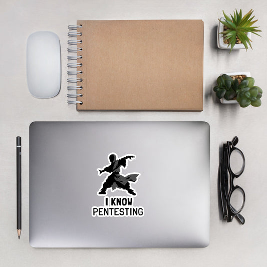I Know Pentesting - Bubble-free stickers by DarkByteGear