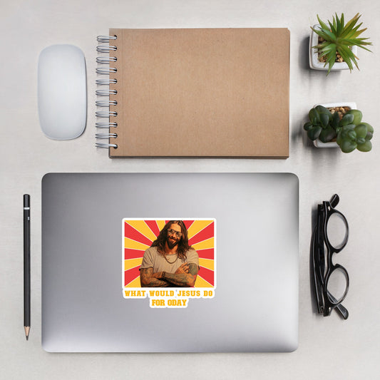 What would Jesus do for 0day v1 - Bubble-free stickers by DarkByteGear