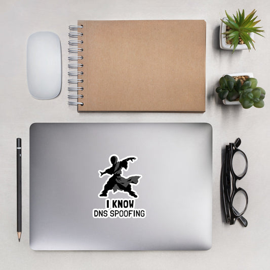 I Know DNS Spoofing - Bubble-free stickers by DarkByteGear