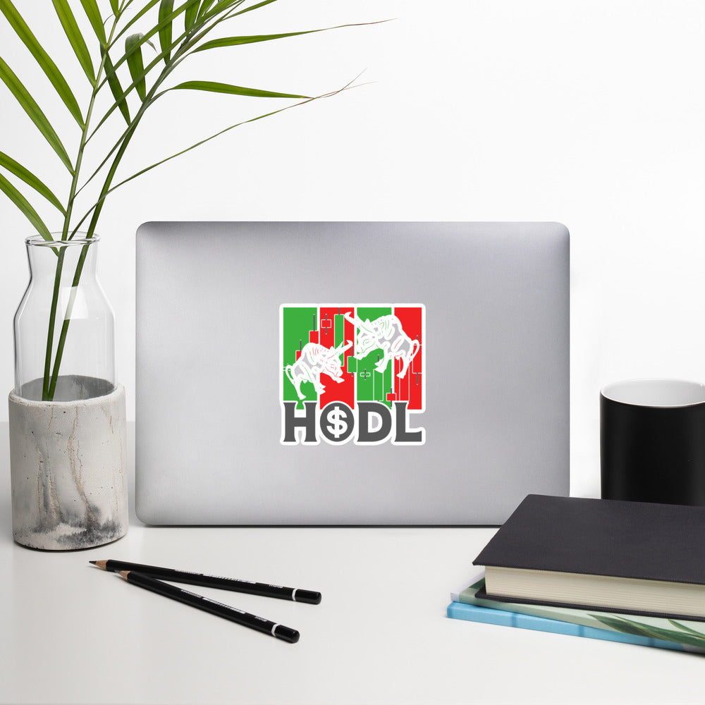 HODL - Bubble-free stickers by DarkByteGear