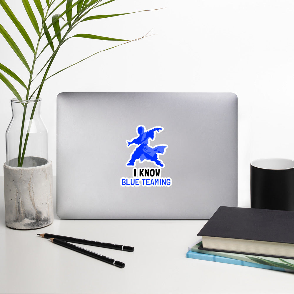 I Know Blue Teaming - Bubble-free stickers by DarkByteGear