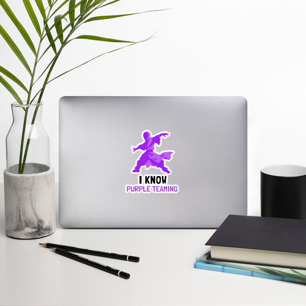 I Know Purple Teaming - Bubble-free stickers by DarkByteGear