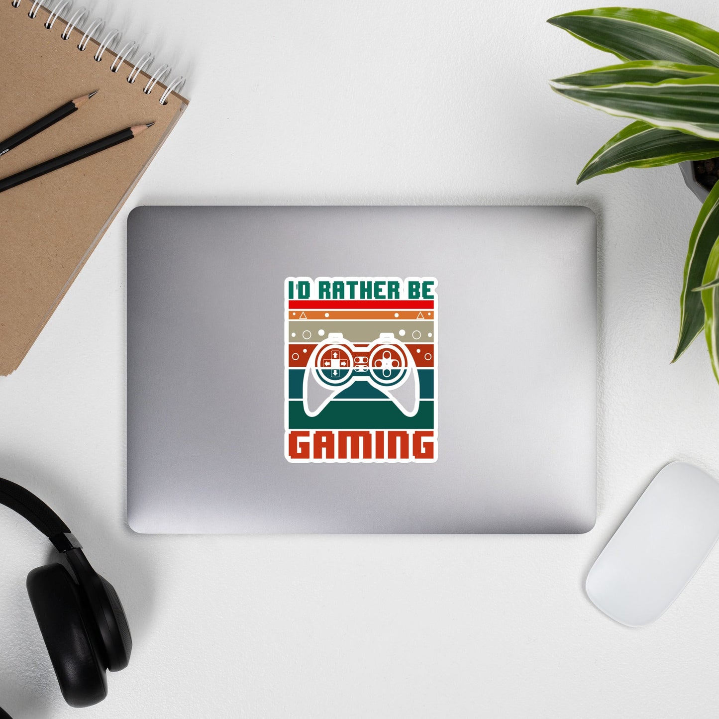 I'd rather be Gaming - Bubble-free stickers by DarkByteGear