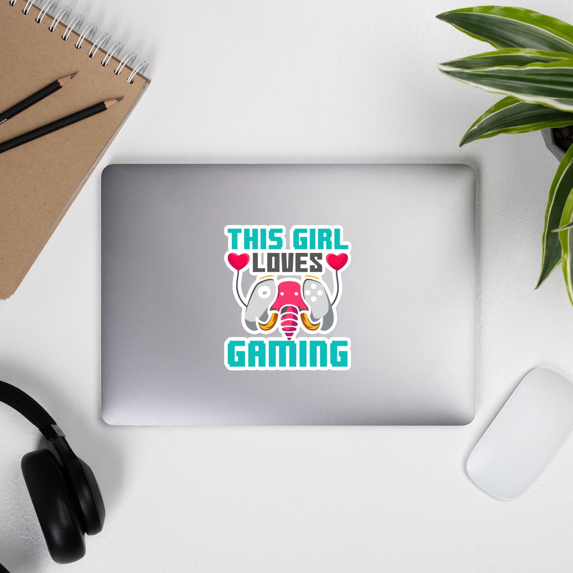 This girl Loves video games ( RiMa ) - Bubble-free stickers by DarkByteGear